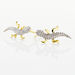 Boucles D'oreilles Puces Azzedine Salamandre Or Bicolore - Clous d'oreilles Femme | Histoire d’Or