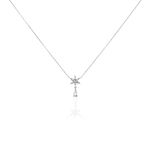 Collier Linas Argent Blanc Oxyde De Zirconium - Colliers fantaisie Femme | Histoire d&rsquo;Or