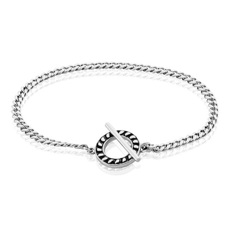 Bracelet Argent Blanc Crocus - Bracelets Homme | Histoire d’Or