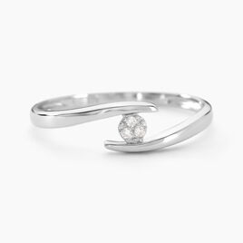 Bague Nolah Or Blanc Diamant - Bagues solitaires Femme | Histoire d’Or