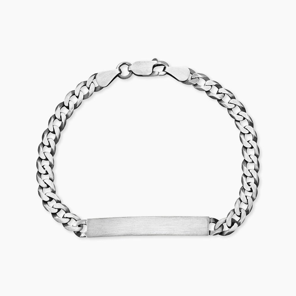 Bracelet Identit&eacute; Casper Argent Gris - F&ecirc;te des m&egrave;res Femme | Histoire d&rsquo;Or