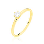 Bague Solitaire Seynabou Or Jaune Diamant - Bagues solitaires Femme | Histoire d&rsquo;Or