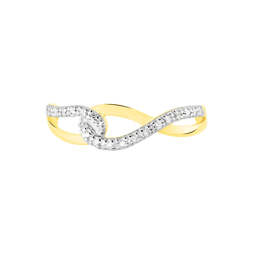 Bague Osanna Or Jaune Diamant - Bagues avec pierre Femme | Histoire d’Or
