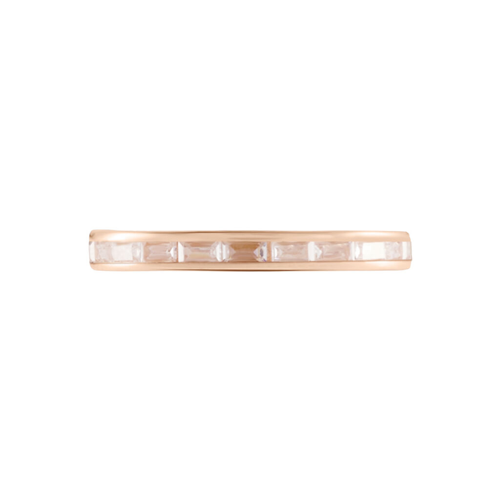 Bague Val Argent Rose Val Oxyde De Zirconium - Bagues avec pierre Femme | Histoire d’Or