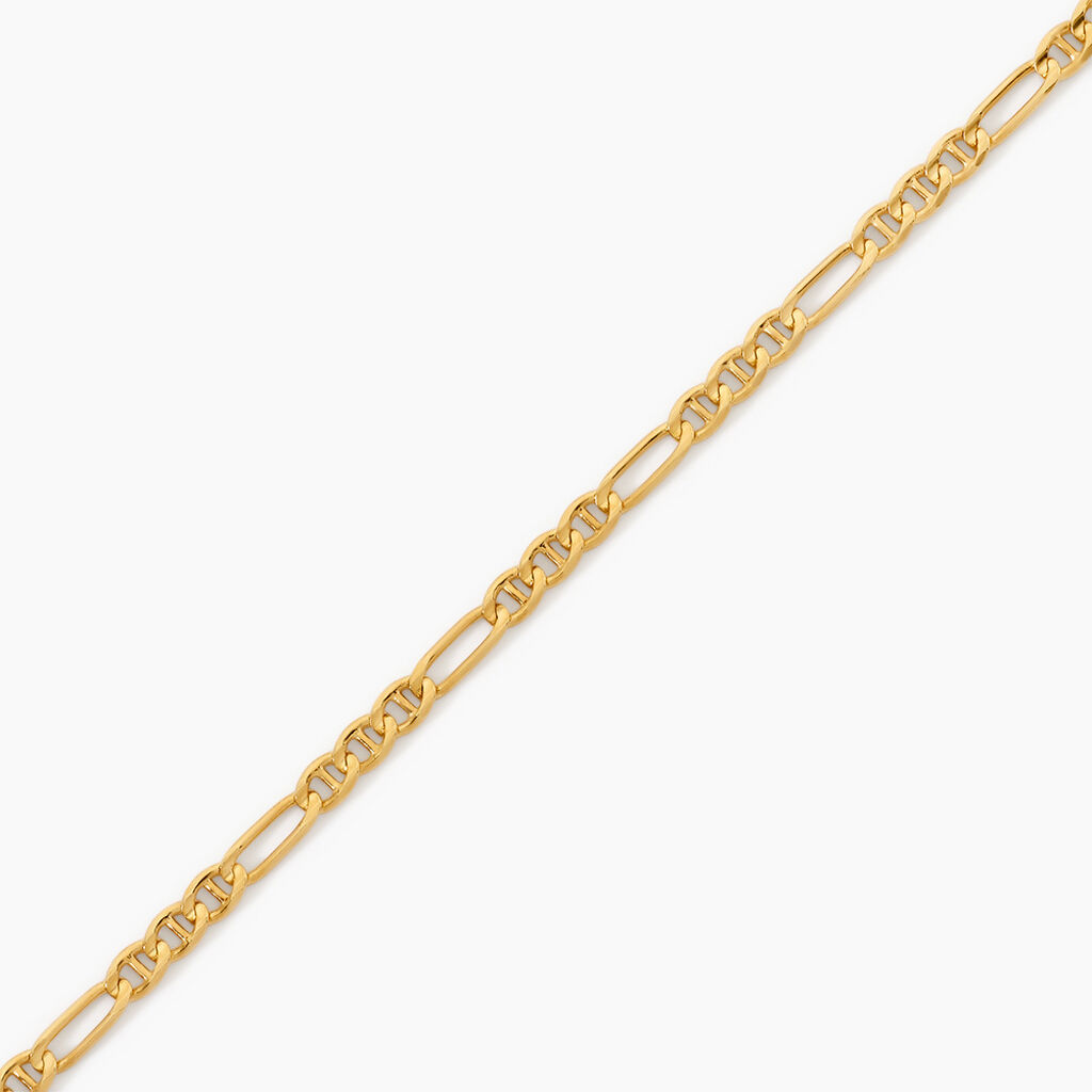 Bracelet Babur Argent Dor&eacute; A L'Or 750/1000 - Bijoux sans pierre Homme | Histoire d&rsquo;Or
