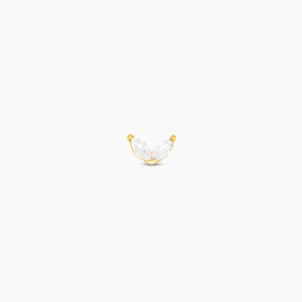 Piercing Judie Acier Jaune Oxyde De Zirconium - Piercings d'oreilles Femme | Histoire d&rsquo;Or