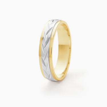Alliance Effet Epi Mat Ruban Plat Or Bicolore Alliance Effet Epi Mat Ruban Plat Or Bicolore