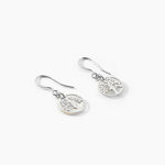 Boucles D'oreilles Pendantes Argent Blanc Sofee Nacress - Boucles d'oreilles fantaisie Femme | Histoire d&rsquo;Or