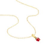 Collier Helidie Coccinelle Or Jaune - Colliers Enfant | Histoire d&rsquo;Or