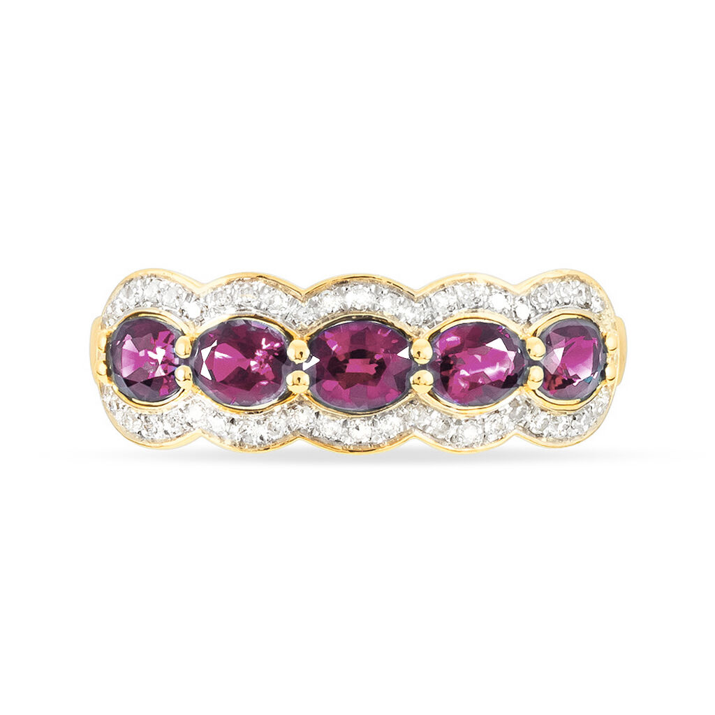 Bague Margaux Or Jaune Tourmaline Et Diamant - Bagues avec pierre Femme | Histoire d&rsquo;Or