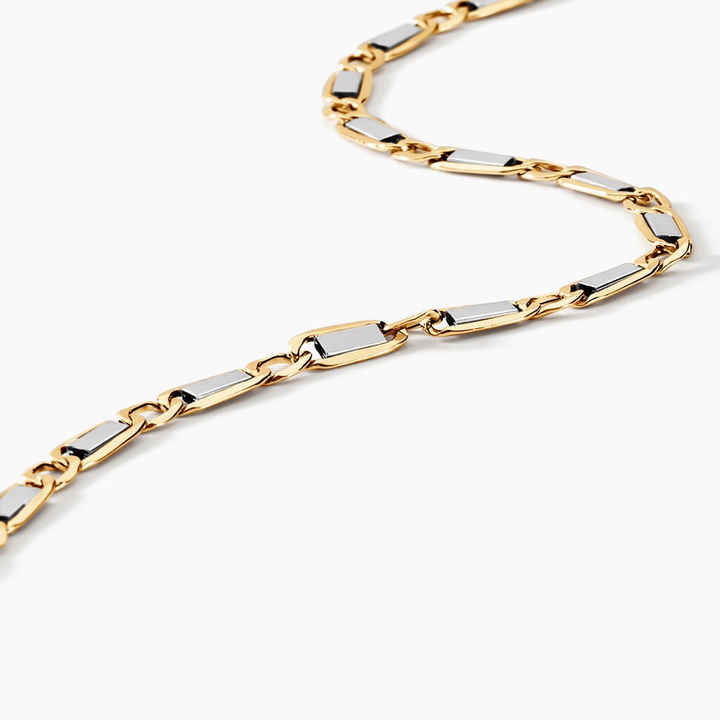 Bracelet Or Bicolore Danae - Bracelets chaîne Homme | Histoire d’Or