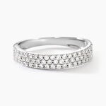 Alliance Lison Or Blanc Oxyde De Zirconium - Bagues avec pierre Femme | Histoire d&rsquo;Or