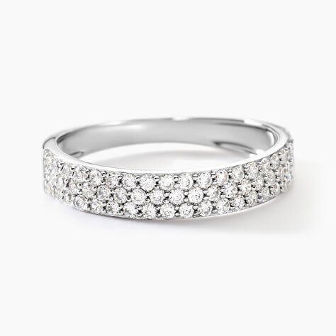 Alliance Lison Or Blanc Oxyde De Zirconium - Bagues avec pierre Femme | Histoire d&rsquo;Or