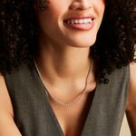 Chaine Jerry Maille Corde Or Blanc - Chaines Femme | Histoire d&rsquo;Or