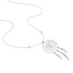 Collier Sautoir Misalie Argent Blanc - Sautoirs Femme | Histoire d&rsquo;Or