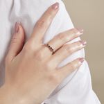 Bague Karrie Argent Blanc Oxyde De Zirconium - Bagues avec pierre Femme | Histoire d&rsquo;Or