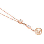 Collier Lynes Argent Rose Perle De Culture Et Oxyde De Zirconium - Colliers fantaisie Femme | Histoire d&rsquo;Or