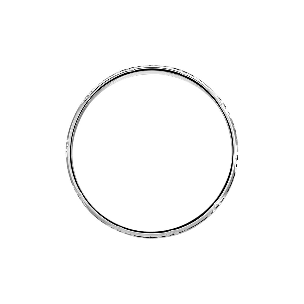 Alliance Clotilde Ruban Plat Or Blanc - Alliances Unisex | Histoire d&rsquo;Or