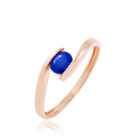 Bague Camilia Or Rose Saphir