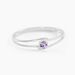 Bague Veroucha Or Blanc Amethyste - Bagues solitaires Femme | Histoire d&rsquo;Or