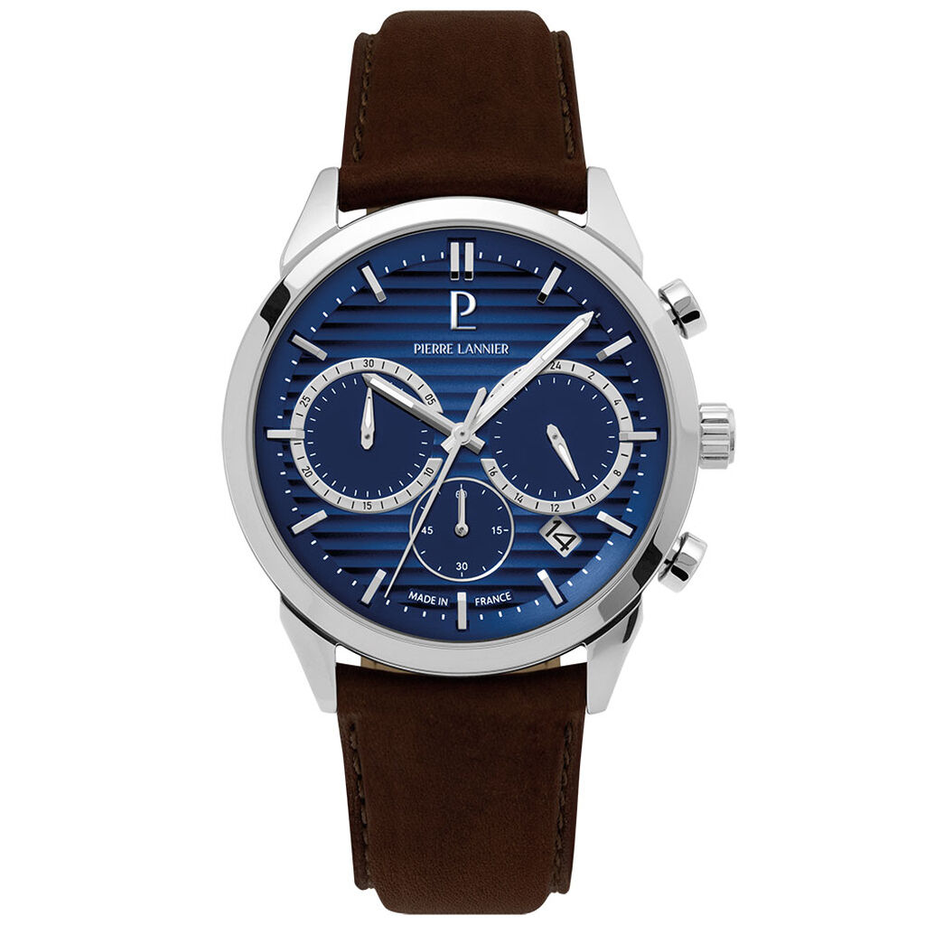 Montre Pierre Lannier Monarck Bleu - Montres Homme | Histoire d’Or