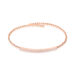Bracelet Jonc Fuerza Argent Rose Oxyde De Zirconium - Bracelets fantaisie Femme | Histoire d’Or