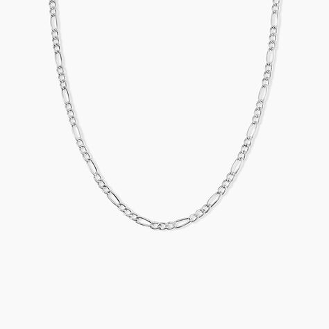 Cha&icirc;ne Cameo Maille Alternee 1/3 Or Blanc - Chaines Femme | Histoire d&rsquo;Or