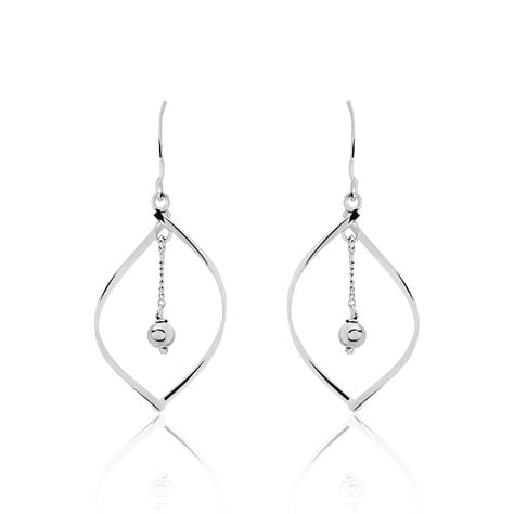 Boucles D'oreilles Pendantes Melaine Argent Blanc - Boucles d'oreilles fantaisie Femme | Histoire d&rsquo;Or