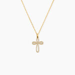 Pendentif Chastity Or Jaune Oxyde De Zirconium - Pendentifs Communion Femme | Histoire d&rsquo;Or