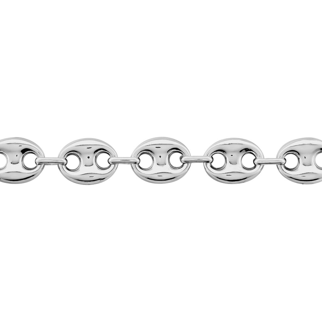 Bracelet Carrus Maille Grain De Cafe Argent Blanc - Bracelets chaîne Homme | Histoire d’Or