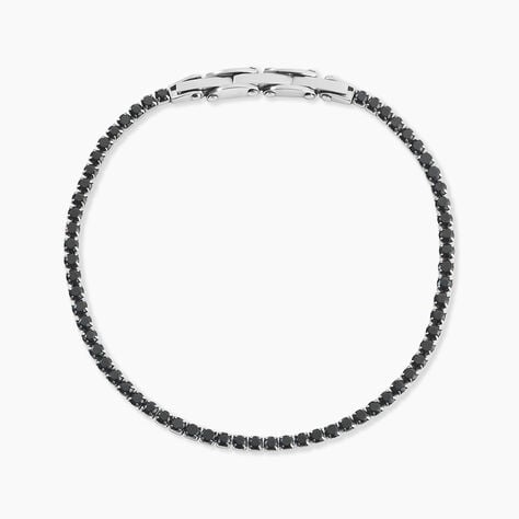 Bracelet Timon Acier Blanc Oxyde De Zirconium - F&ecirc;te des p&egrave;res Homme | Histoire d&rsquo;Or
