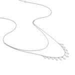Collier Polyna Argent Blanc - Colliers doubles et triples cha&icirc;nes Femme | Histoire d&rsquo;Or