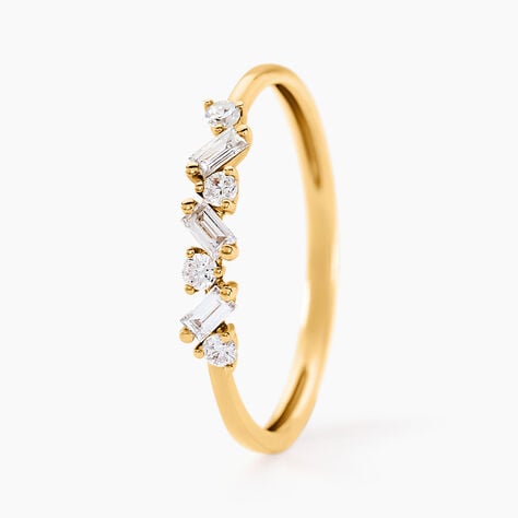 Alliance Gemariah Or Jaune Diamant Synthétique - Alliances Femme | Histoire d’Or