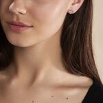 Boucles D'oreilles Puces Argent Blanc Shelan Oxydes De Zirconium - Boucles d'oreilles fantaisie Femme | Histoire d&rsquo;Or