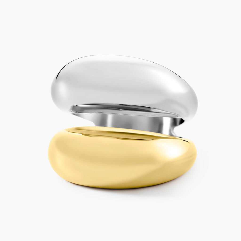 Bague Linoa Acier Bicolore - Bagues fantaisie Femme | Histoire d’Or