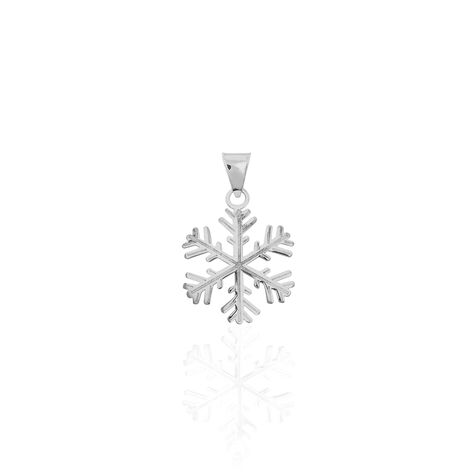 Pendentif Herbertine Flocon Or Blanc - Pendentifs Femme | Histoire d’Or