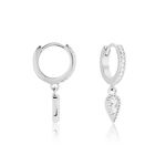 Cr&eacute;oles Ysee Argent Blanc Oxyde De Zirconium - Boucles d'oreilles cr&eacute;oles Femme | Histoire d&rsquo;Or