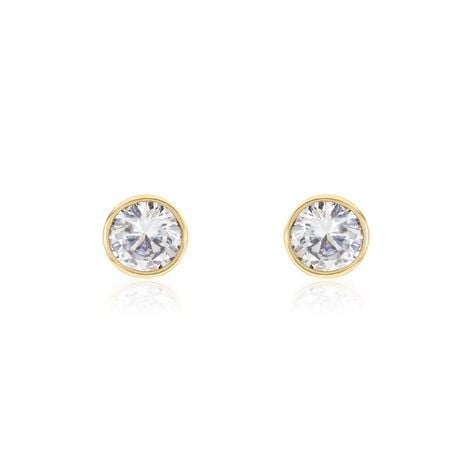 Boucles D'oreilles Puces Plaqué Or Jaune Niclaus Oxyde - Boucles d'oreilles fantaisie Femme | Histoire d’Or