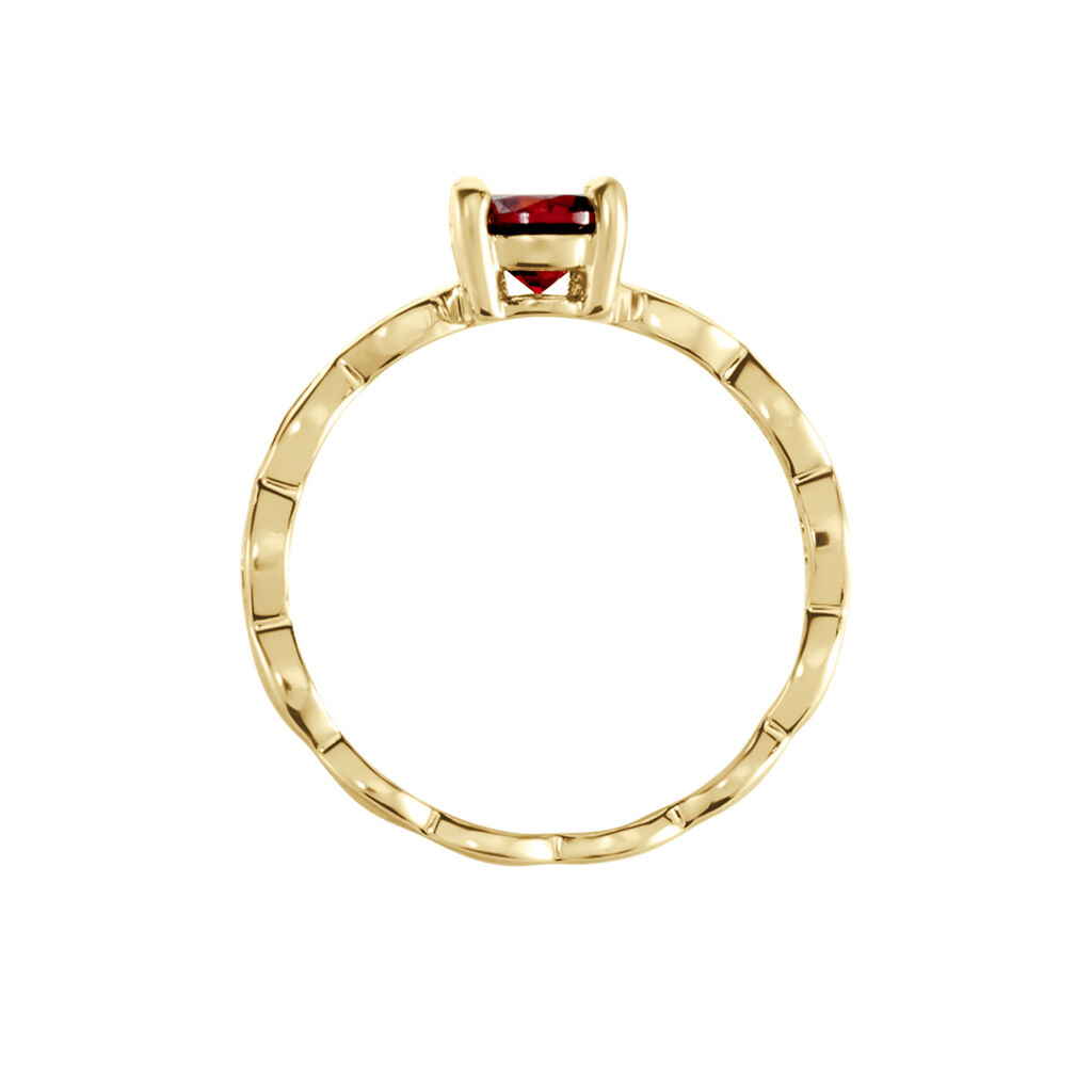 Bague Kurt Plaqu&eacute; Or Jaune Oxyde De Zirconium - Bagues solitaires Femme | Histoire d&rsquo;Or