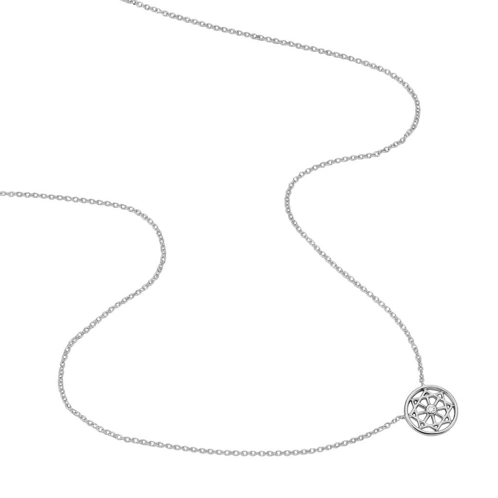 Collier Peinda Argent Blanc Oxyde De Zirconium - Colliers fantaisie Femme | Histoire d’Or