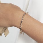 Bracelet Plaqu&eacute; Or Kelian Oxydes De Zirconium Et Pierres Bleues - Bracelets Femme | Histoire d&rsquo;Or