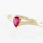 Bague Solitaire Goutte Or Jaune Rubis - Bagues solitaires Femme | Histoire d&rsquo;Or