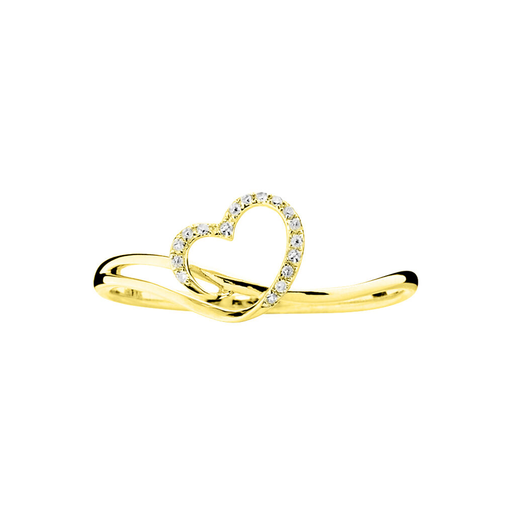 Bague Louise Or Jaune Diamant - Bagues avec pierre Femme | Histoire d&rsquo;Or