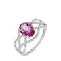 Bague Tina Or Blanc Topaze Et Diamant