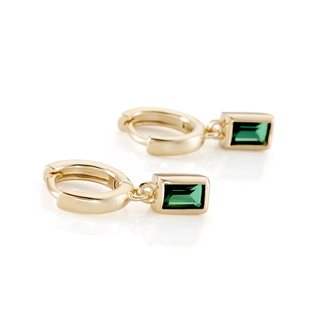 Créoles Plaqué Or Linnert Oxydes De Zirconium - Boucles d'oreilles créoles Femme | Histoire d’Or