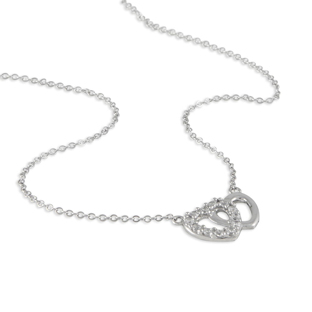 Collier Annae Argent Blanc Oxyde De Zirconium - Colliers fantaisie Femme | Histoire d’Or