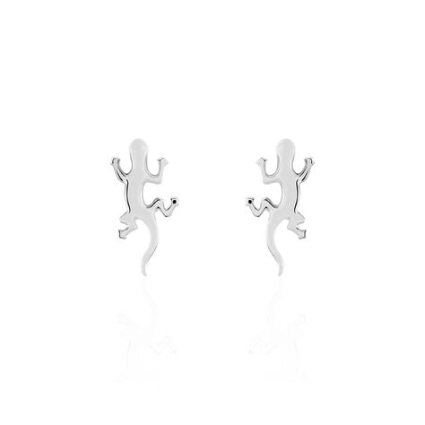 Boucles D'oreilles Puces Ivelyse Argent Blanc - Boucles d'oreilles fantaisie Femme | Histoire d’Or