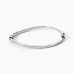 Bracelet Jonc Safietouae Argent Blanc - Bracelets joncs Femme | Histoire d&rsquo;Or