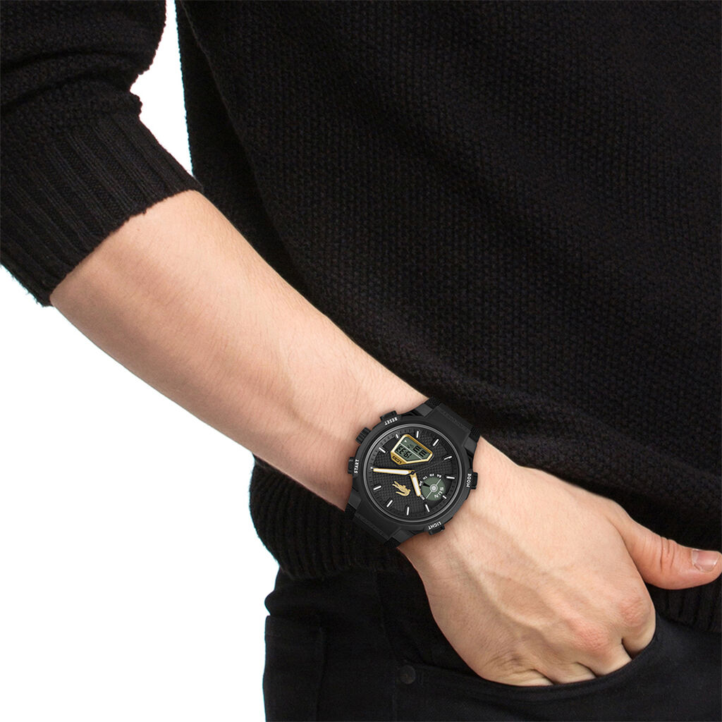 Montre Lacoste Lc33 Noir - F&ecirc;te des p&egrave;res Homme | Histoire d&rsquo;Or