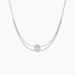 Collier Baroque Party Argent Blanc Oxyde De Zirconium - Ras de cou Femme | Histoire d’Or